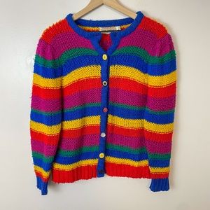 VINTAGE striped button up cardigan